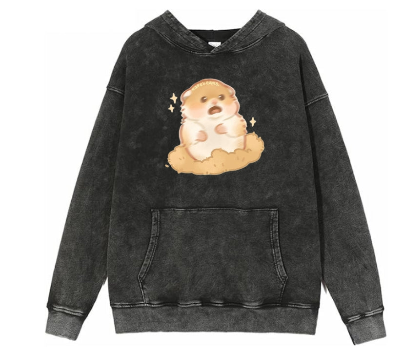 hamster Oversize Hoodie Washed 3