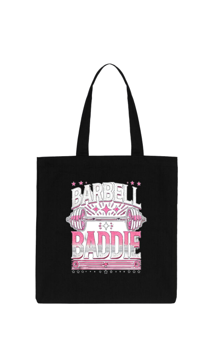 BARBELL tote bag Black 3