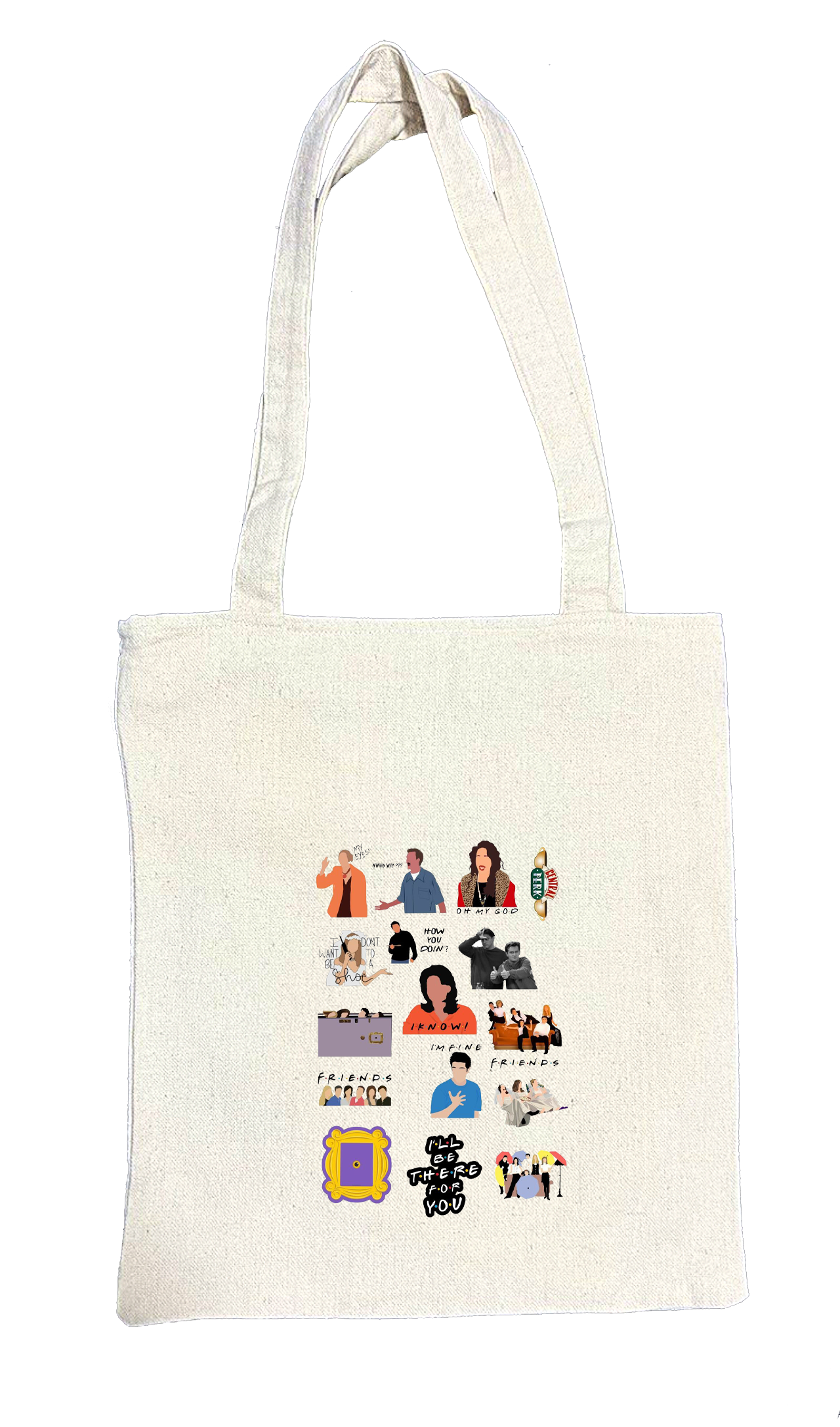 Friends tote bag beige 3