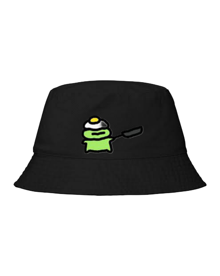 Frog Bucket hat Fishman hat cap Black 3