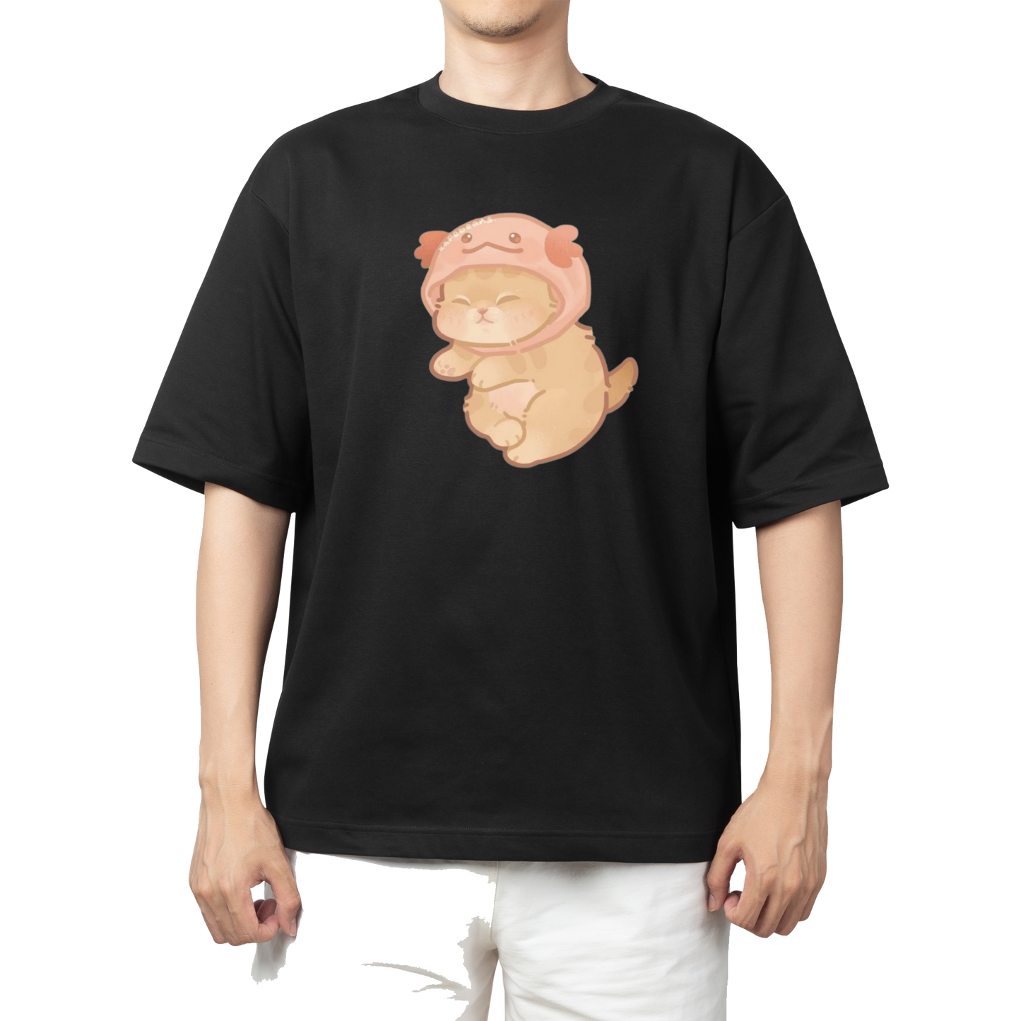 cat One Size t- shirt Black 3