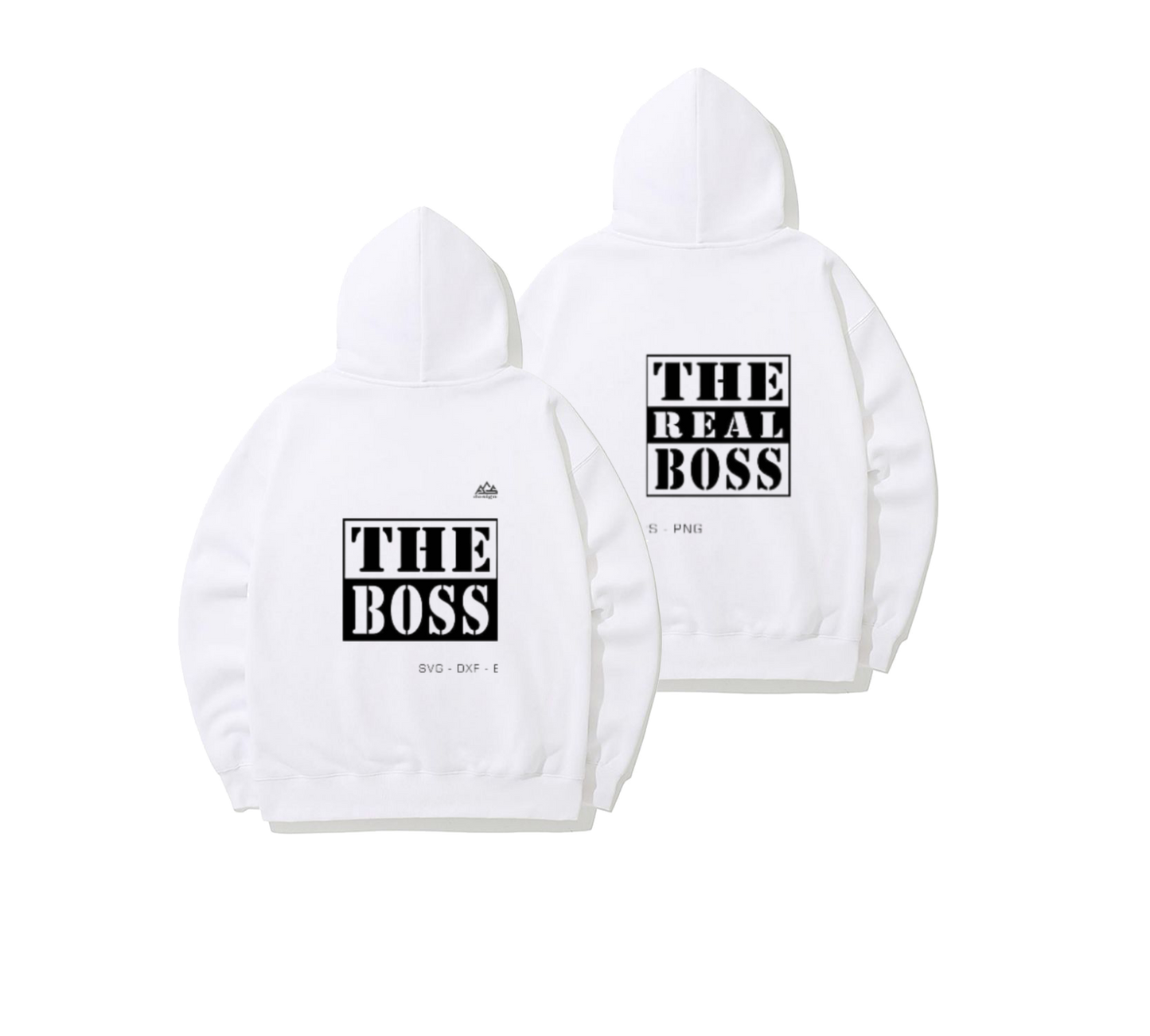 VaIentine coupIe Oversize Hoodie Cables White Back 3