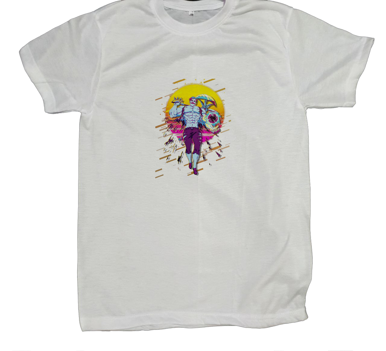Anime Nanatsu no taizai seven deadly sins One Size t- shirt White 3