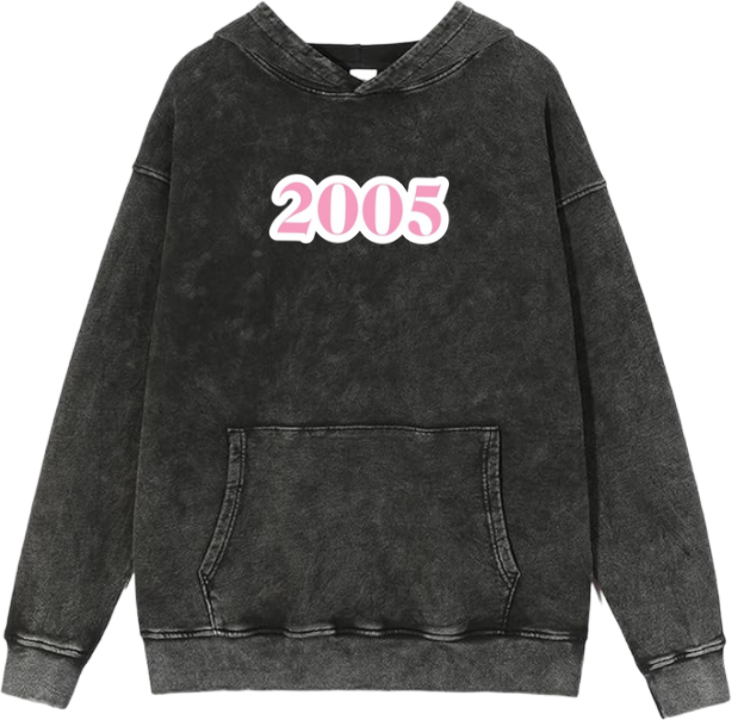 age Oversize Hoodie Washed gray 2005