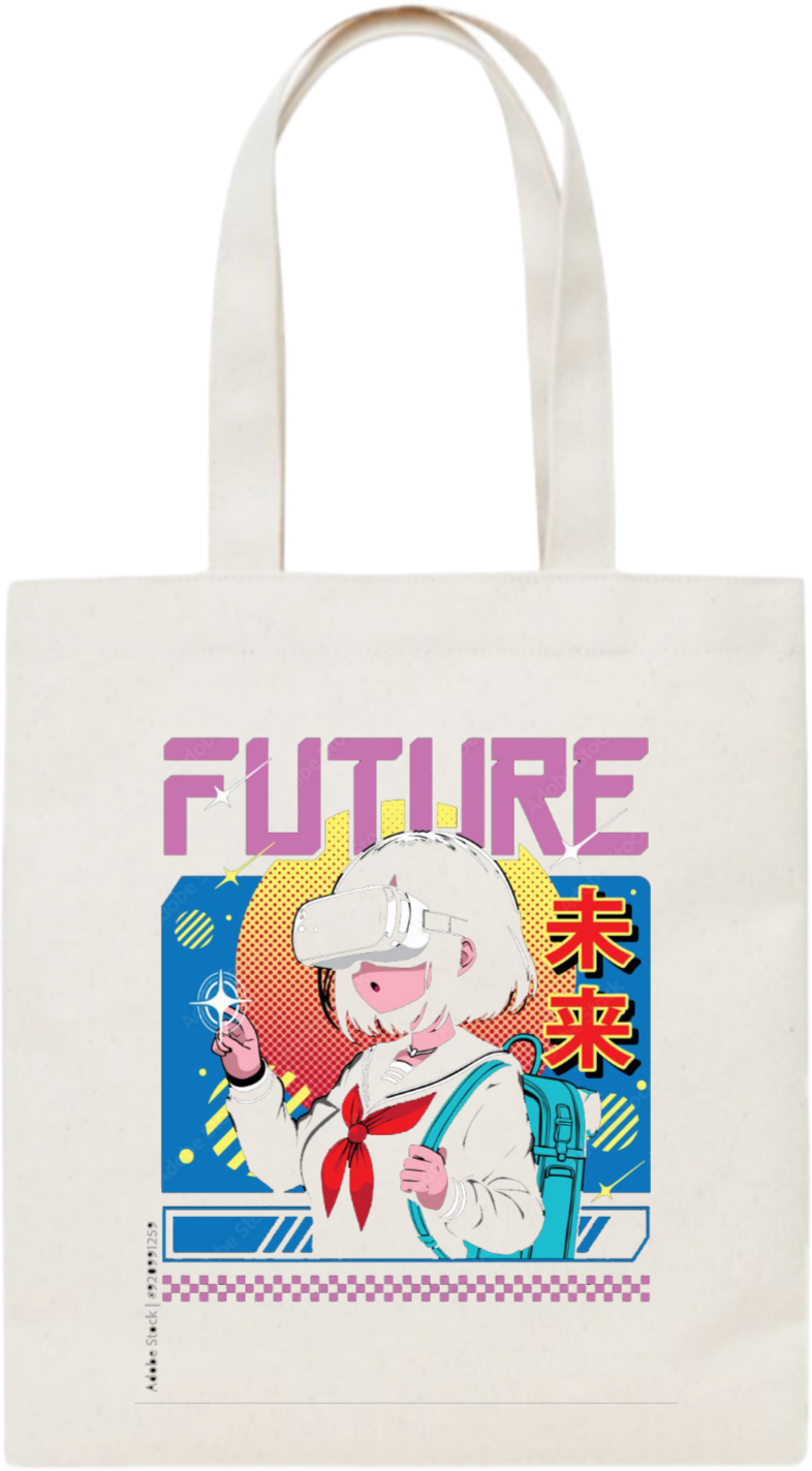 FUTURE tote bag beige 3