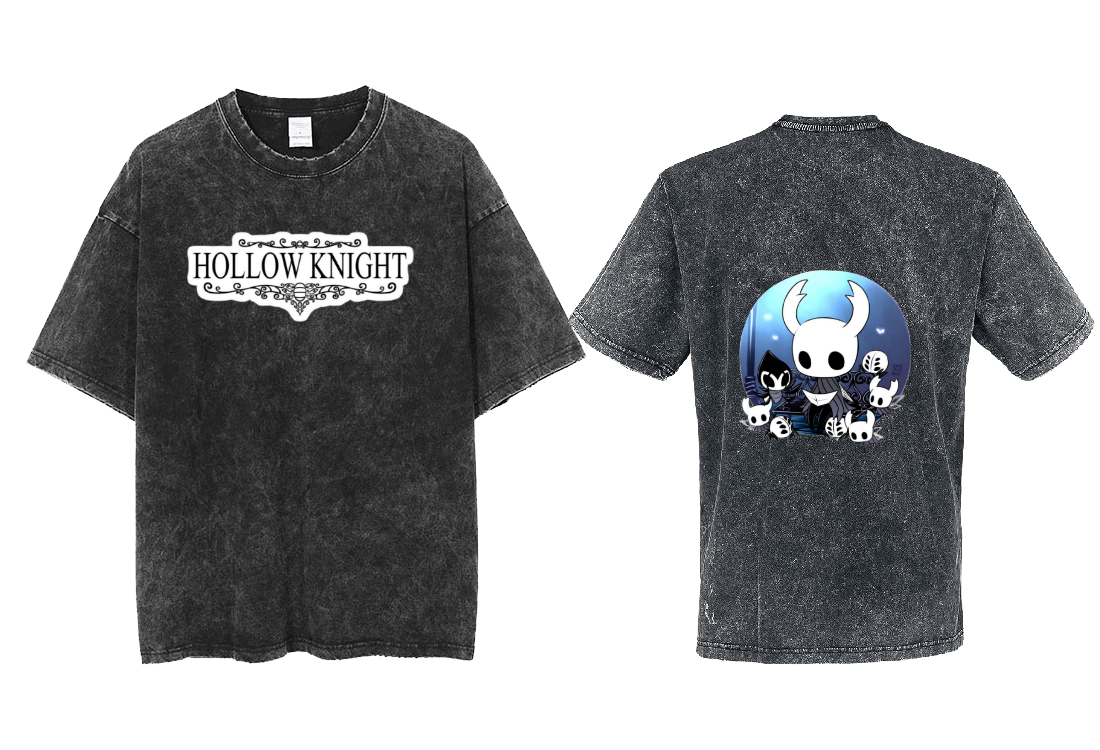 Hollow Knight t- shirt One Size Washed Back 3