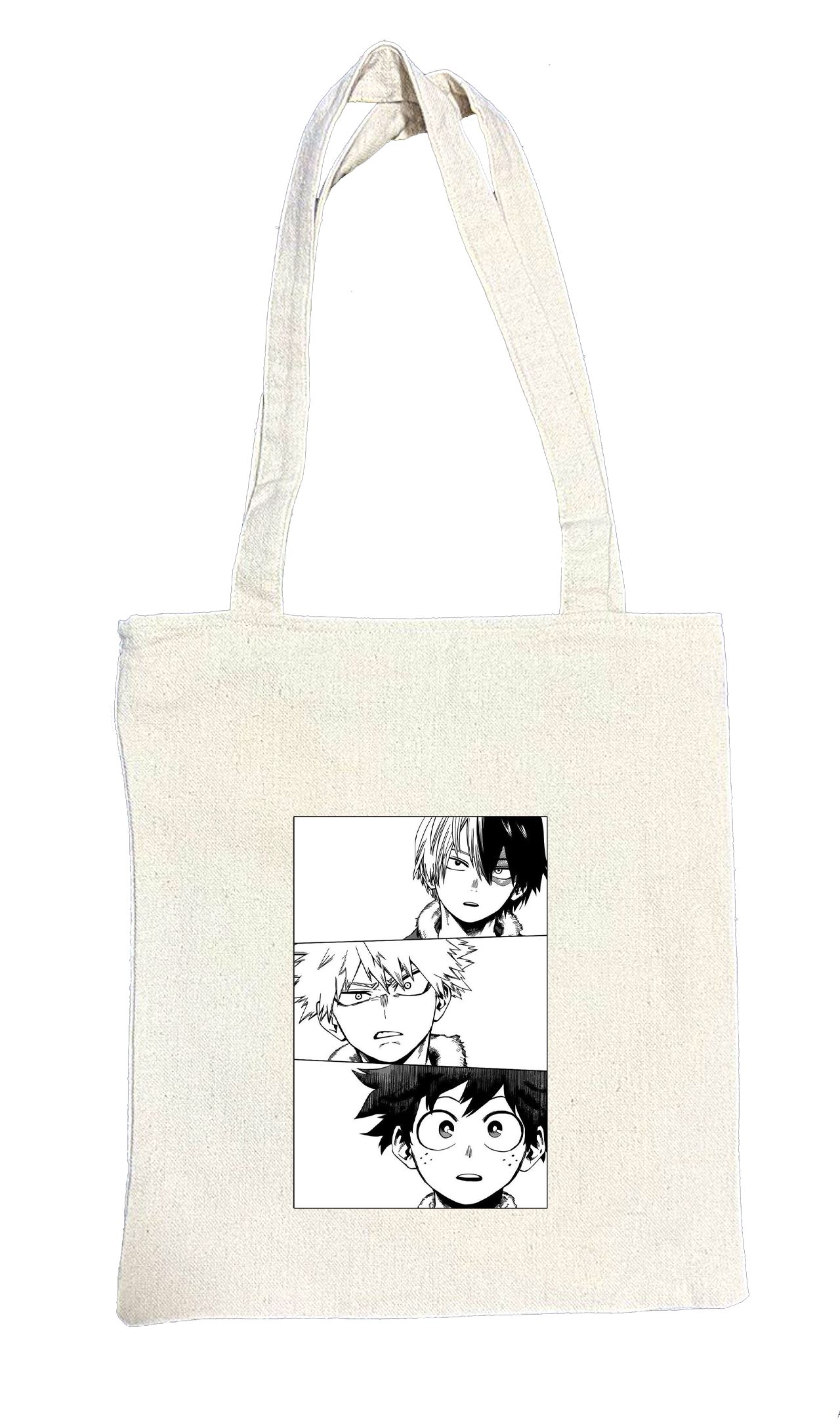 bnha boku no hero academy tote bag beige 3