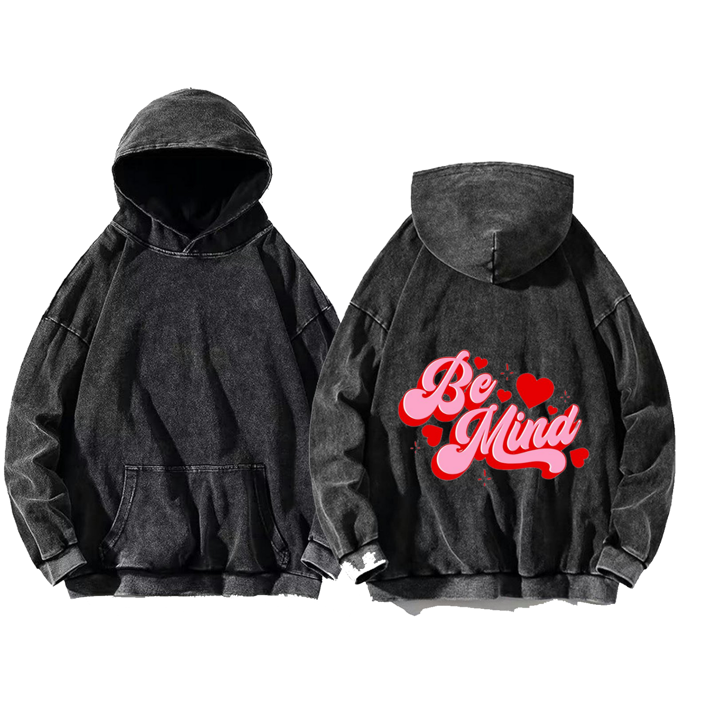 Be Mind One Size hoodie Washed Back 3