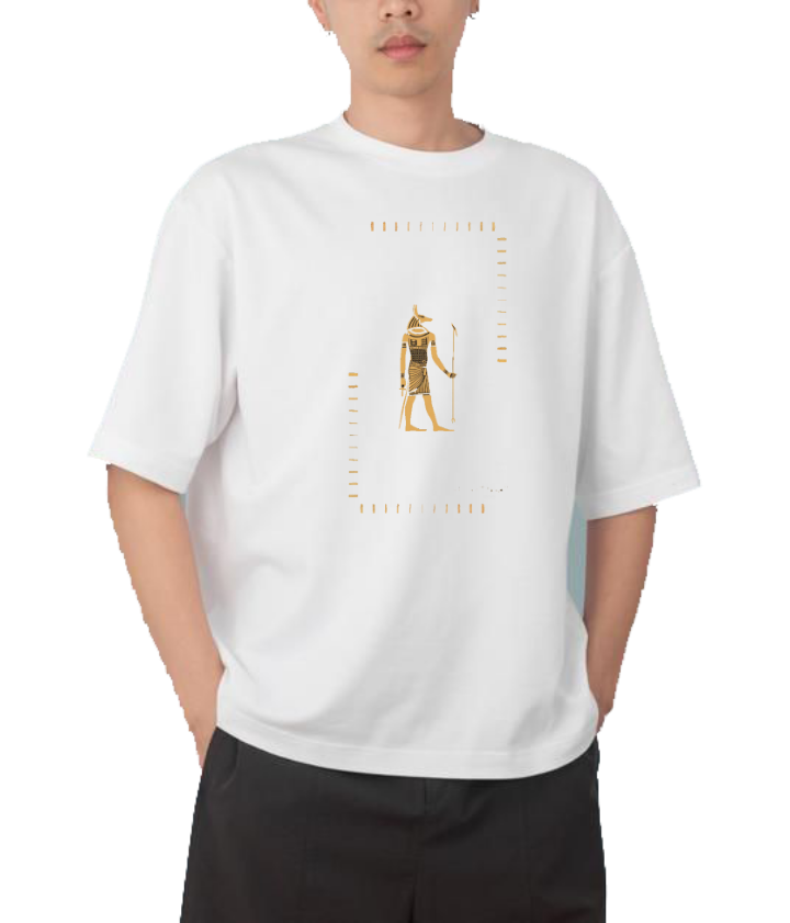 Egypt t- shirt Over Size White 3