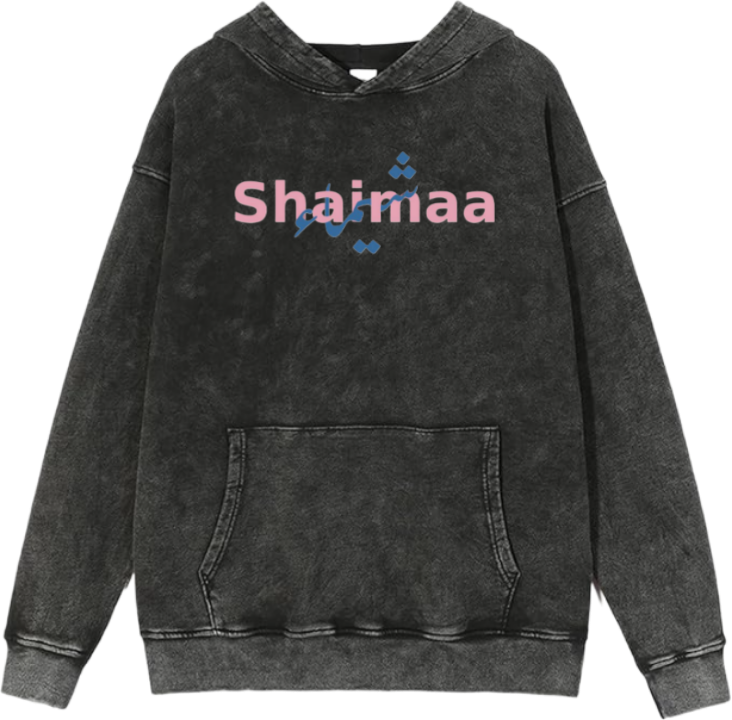 names One Size hoodie Washed Shaimaa 3