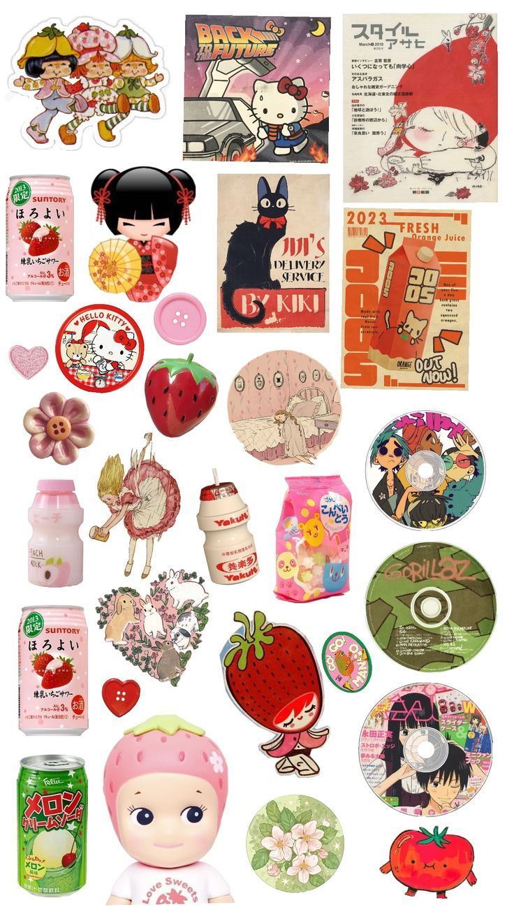 Aesthetic Cute Stickers Pack - Waterproof Vinyl Cartoon Decals for Water Bottles, Laptops, Scrapbooking, Kawaii Stationery Supplies sticker journal sticker