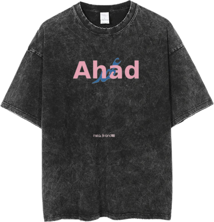 names t- shirt One Size Washed Ahad 40