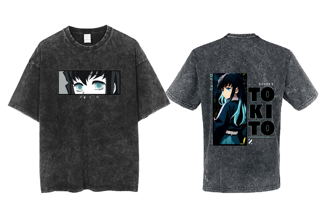 Anime Demon slayer nezuko tanjiro One Size t- shirt Washed 40