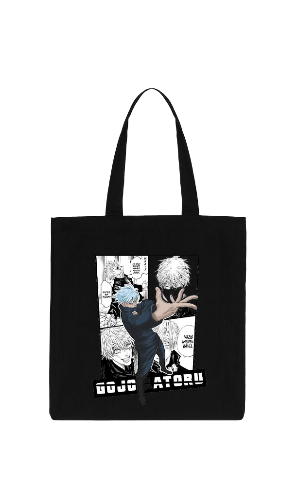 jujutsu kaisen GOJO tote bag Black 40
