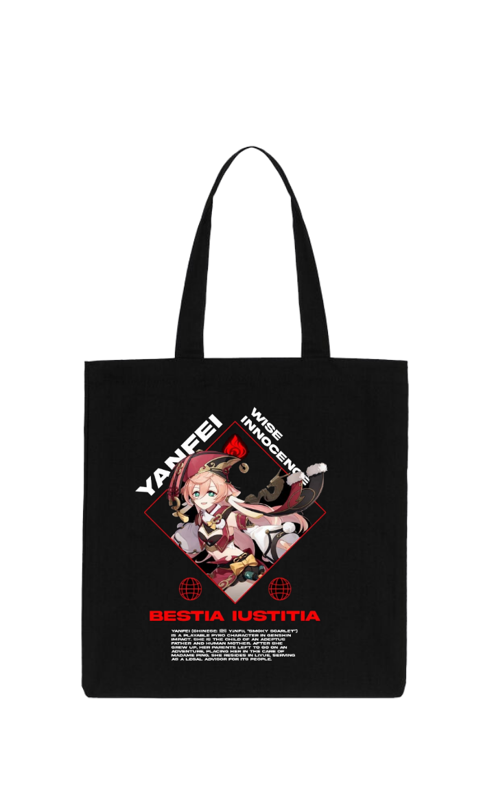 Genshin Impact Yanfei tote bag Black 40