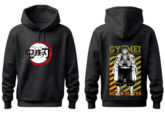 Anime Demon slayer nezuko tanjiro Oversize Hoodie Black 40