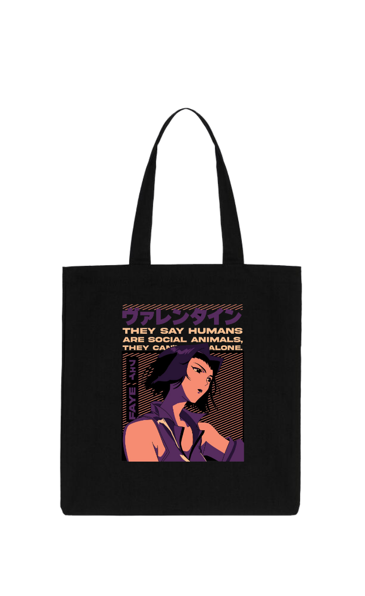 Cowboy Bebop tote bag Black 7