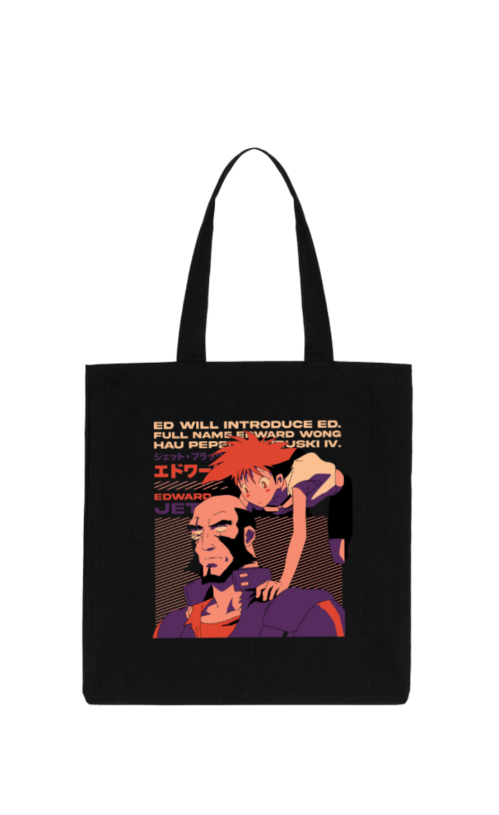 Cowboy Bebop tote bag Black 9