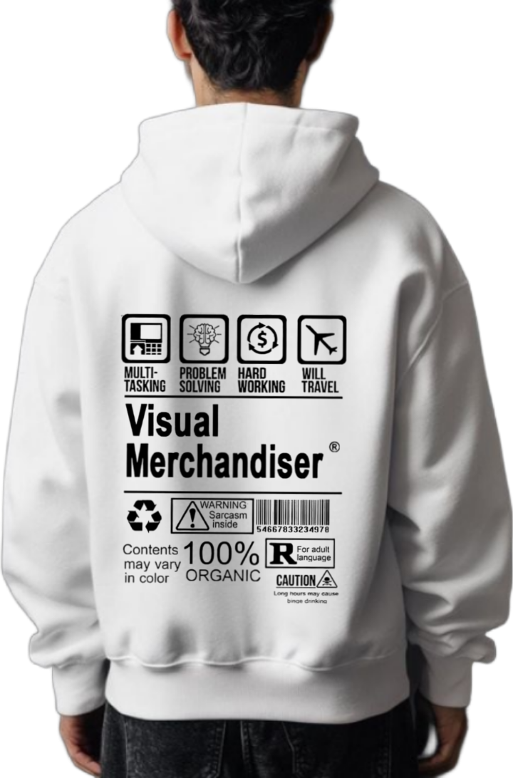 Gym Rat Back text oversize hoodie White back 42
