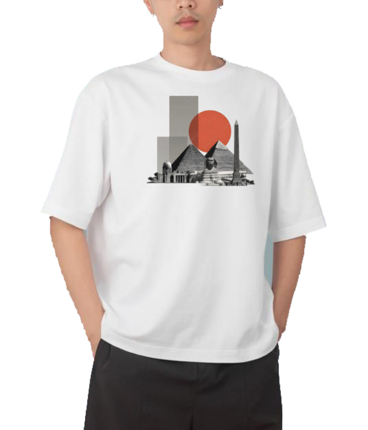 Egypt t- shirt Over Size White 41