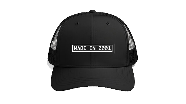 Baseball cap Black MADE IN 2001 89