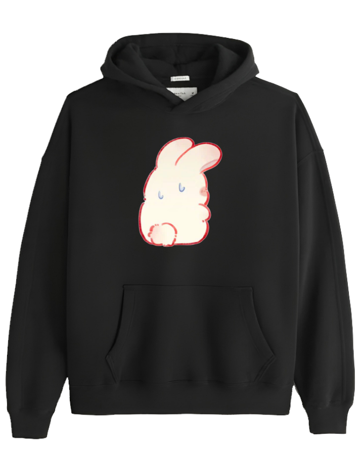 bunny Oversize Hoodie Black 41