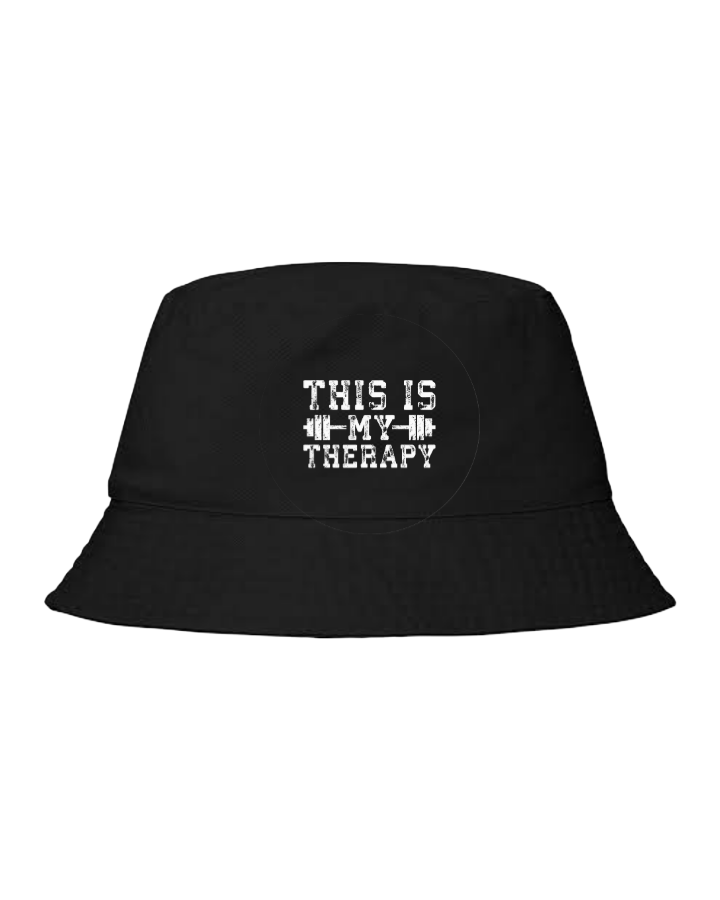 workout gym pilates Bucket hat Fishman hat cap Black 41