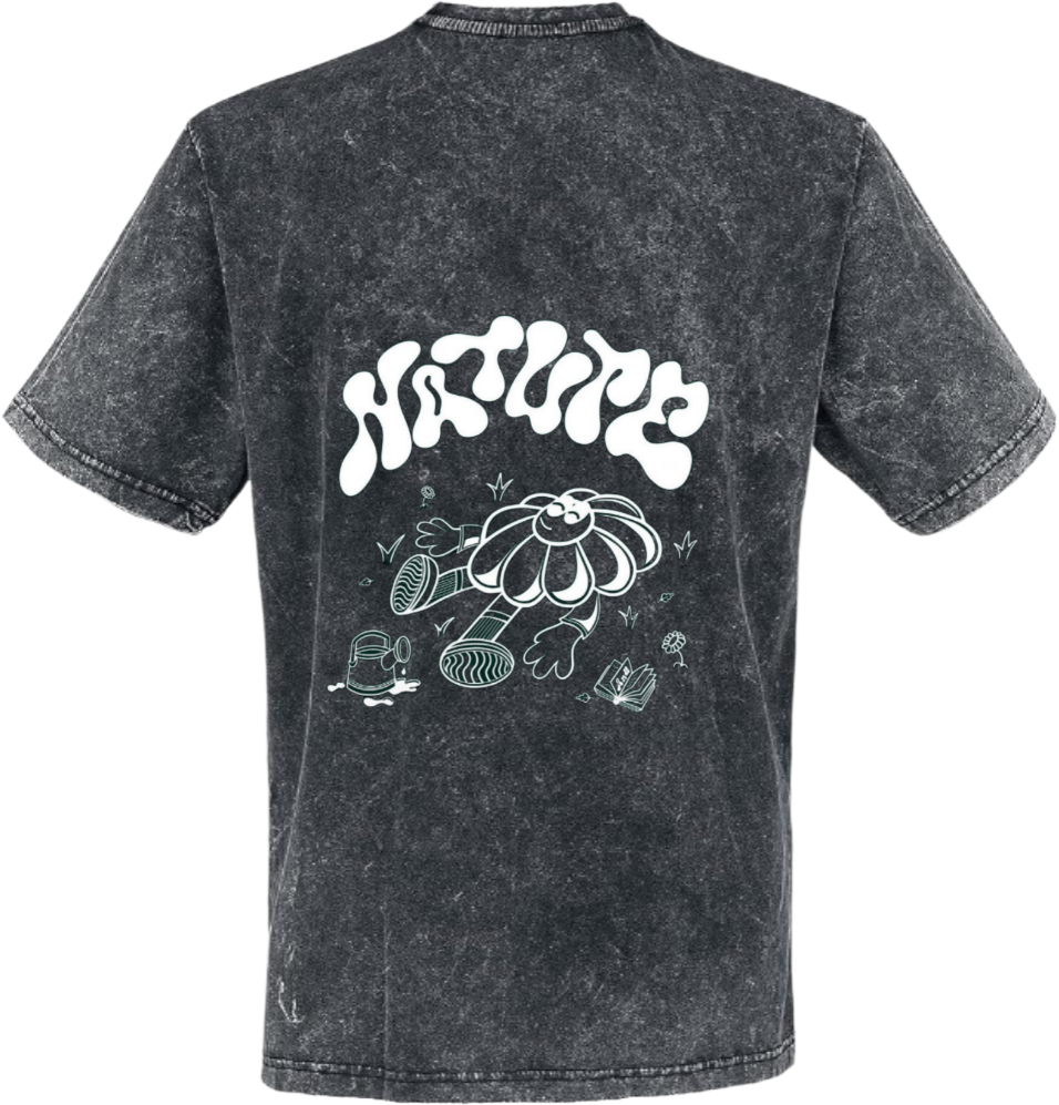 Nature t- shirt One Size Washed Back 42