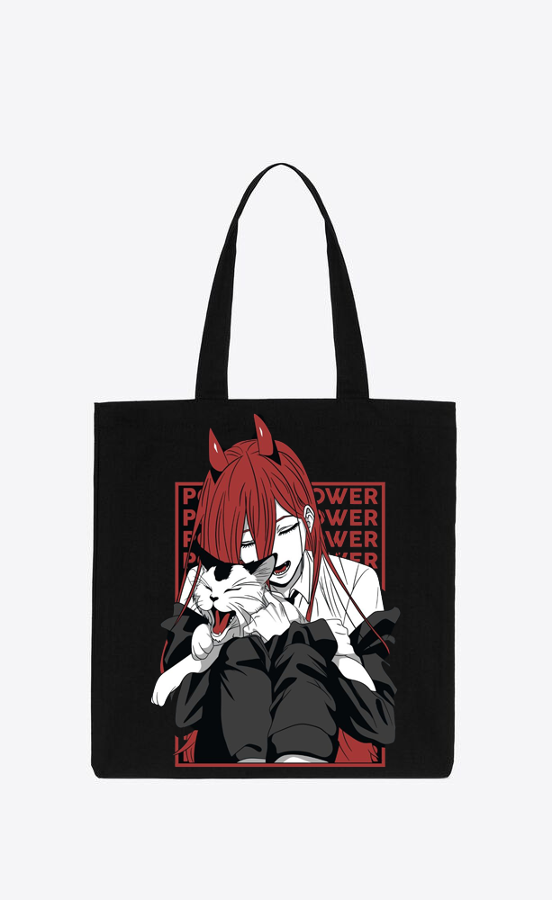Chainsaw Man tote bag Black 42