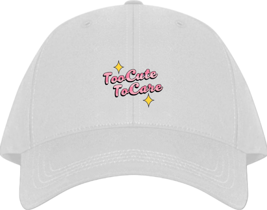 Baseball cap White Too Cute To Care 39