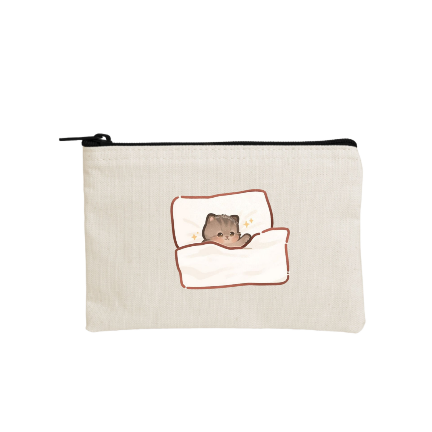 cat wallet pencil case Beige 42