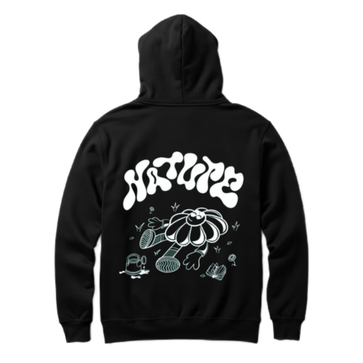 NATURE One Size hoodie Black Back 42