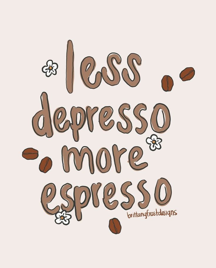 Sticker coffee less depresso 42