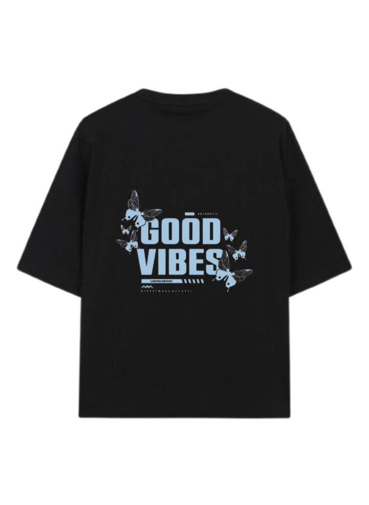 butterflies t- shirt Black Back 41