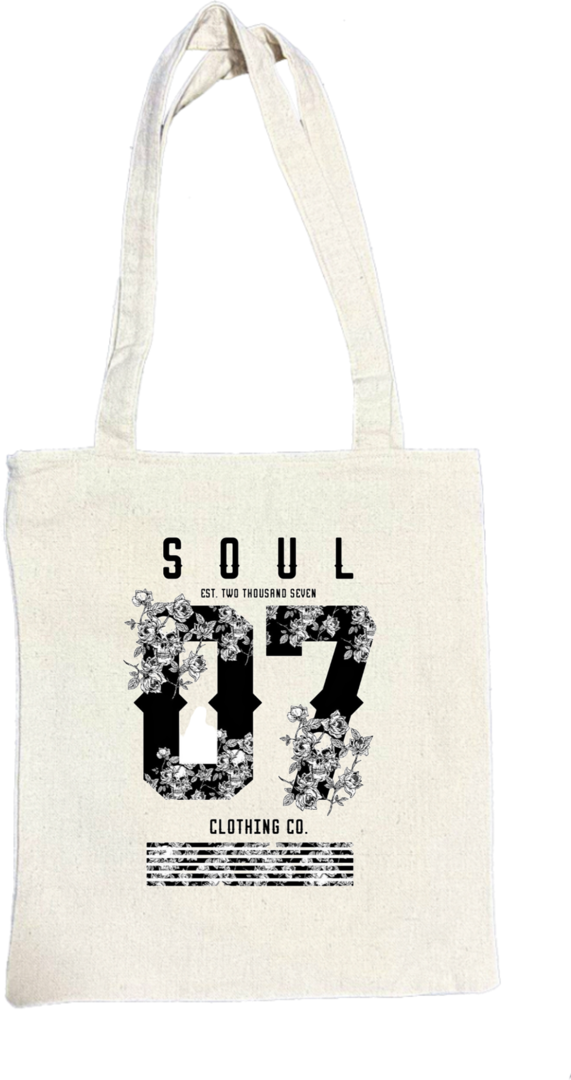 SOUL EST. TWO TWO THOUSAND SEVE 07 CLOTHING CO. tote bag beige 183