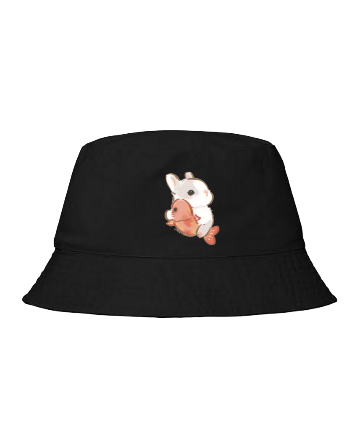 bunny Bucket hat Fishman hat cap Black 43