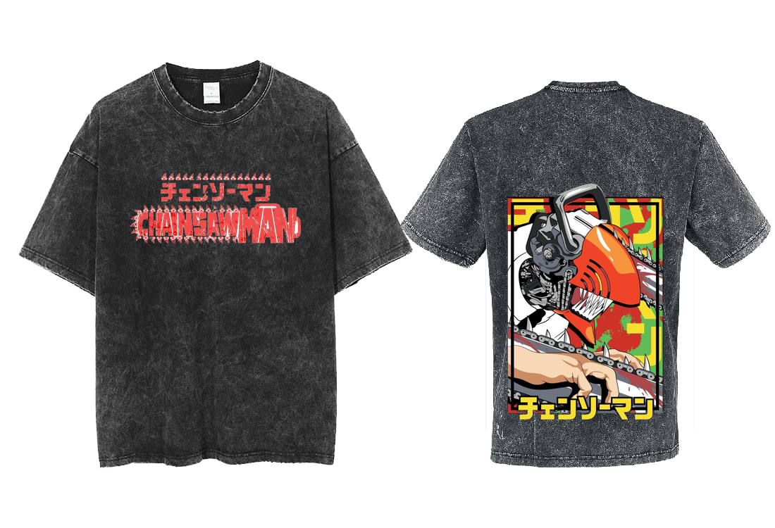 Chainsaw Man t- shirt One Size Washed Back 41