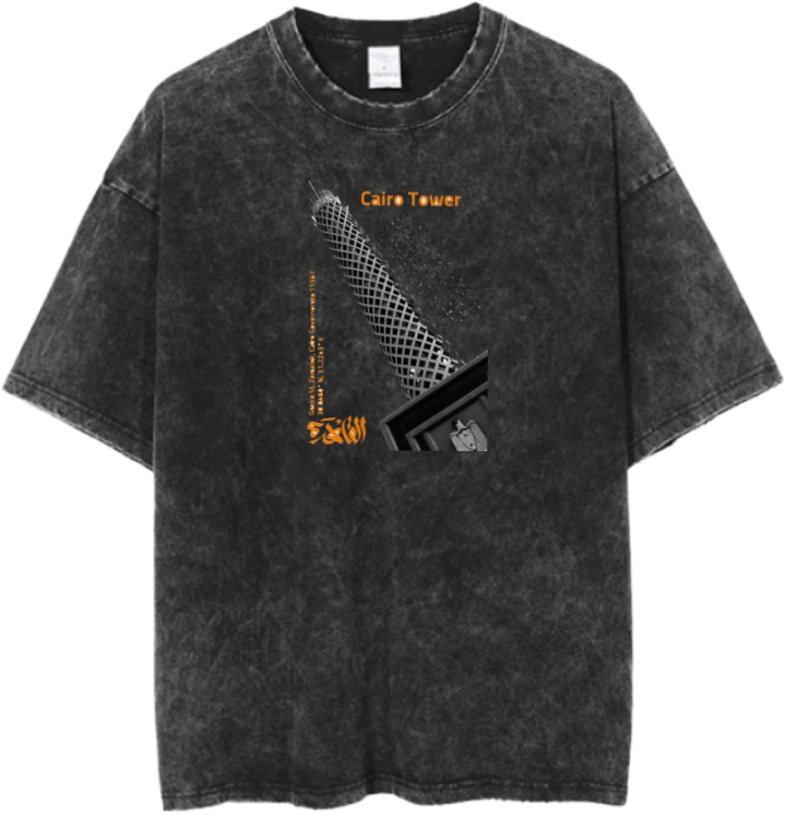 Egypt t- shirt Over Size Washed 43