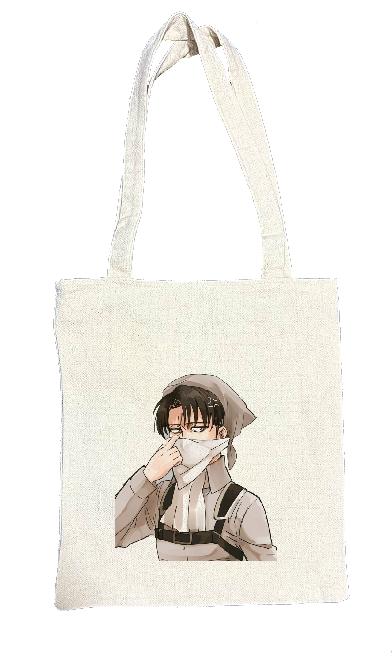 Anime Attack on titan shingeki no kyojin Aot biege tote bag 43