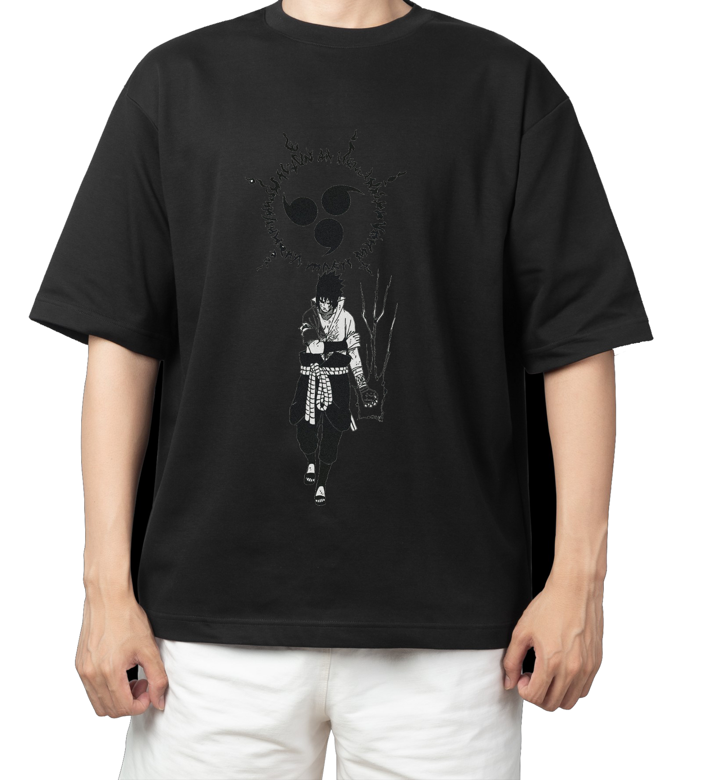 Naruto Shippuden t- shirt One Size Black 44