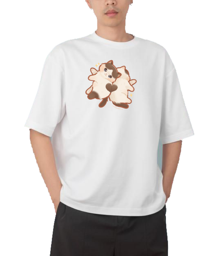 cat One Size t- shirt White 44