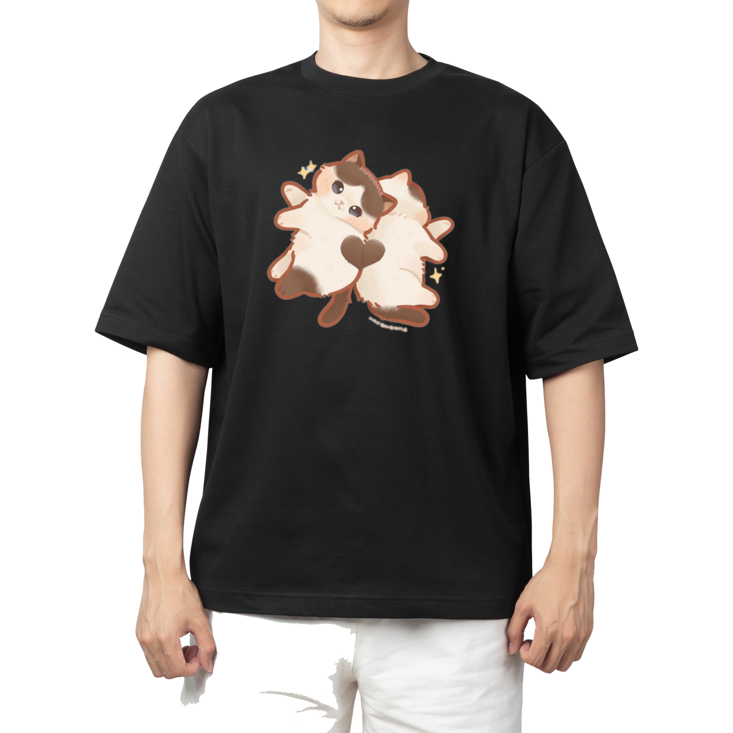 cat One Size t- shirt Black 44