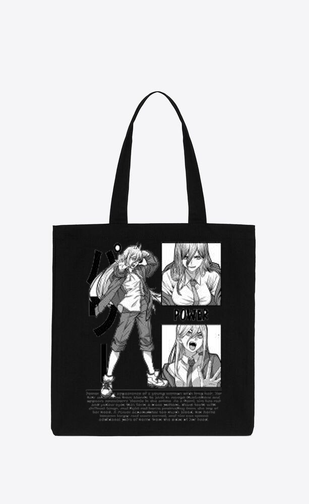 Chainsaw Man tote bag Black 44
