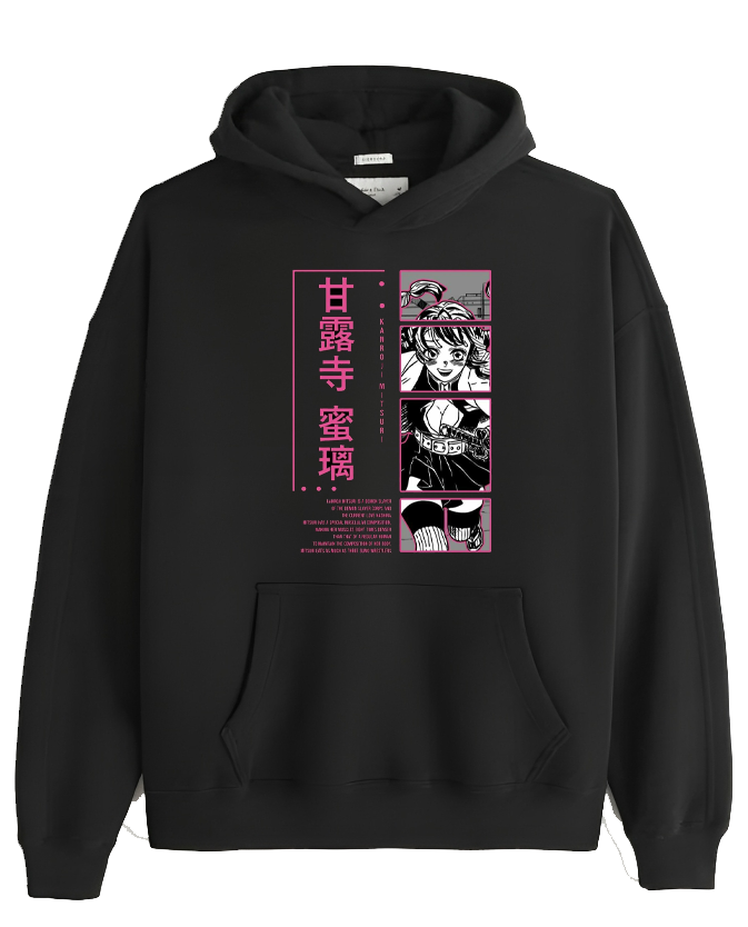Anime Demon slayer nezuko tanjiro Oversize Hoodie Black 98
