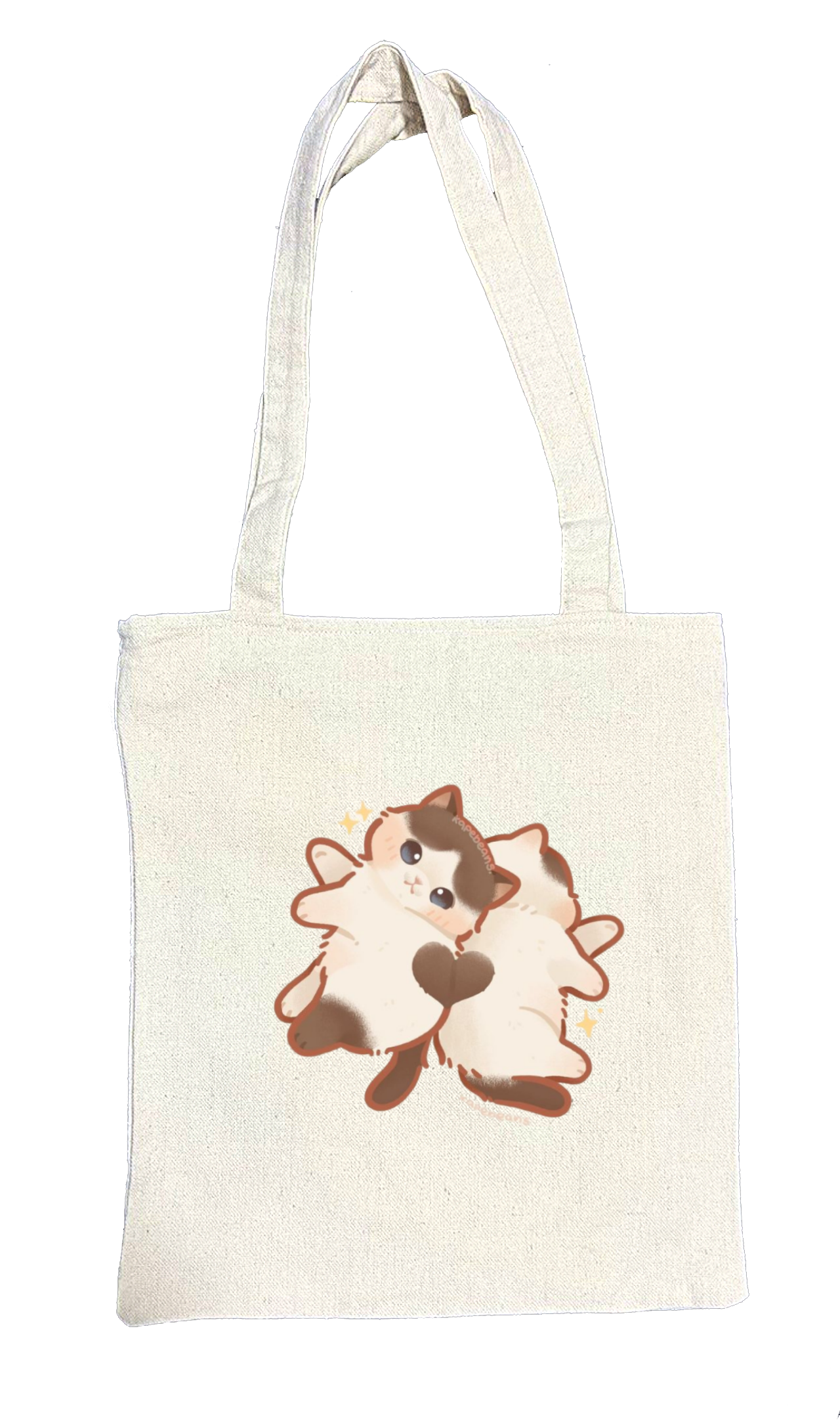 cat tote bag White 45