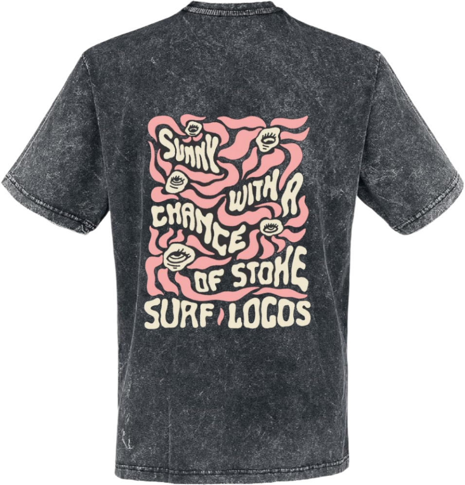 OF STONE SURF LOCOS t- shirt One Size Washed Back 45