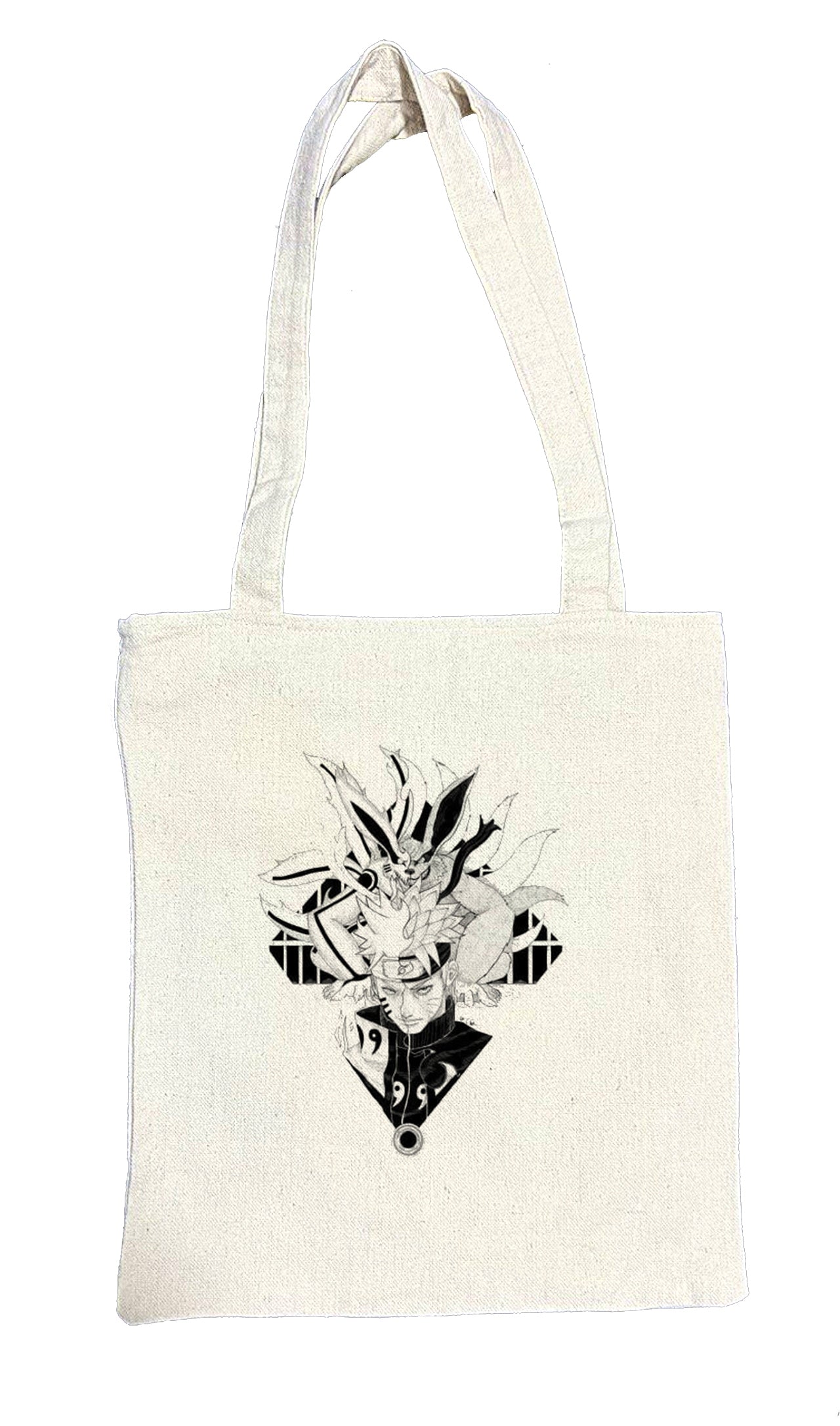 Naruto Shippuden tote bag beige 45