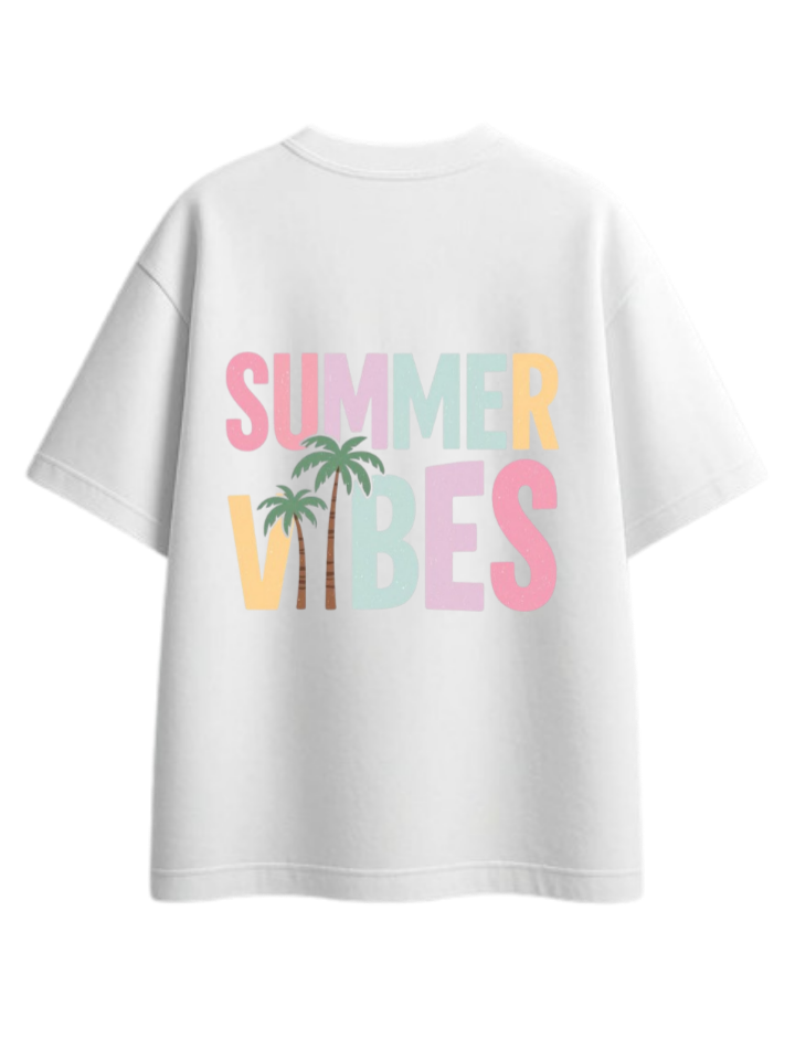 Summer Vibes t- shirt White Back 45