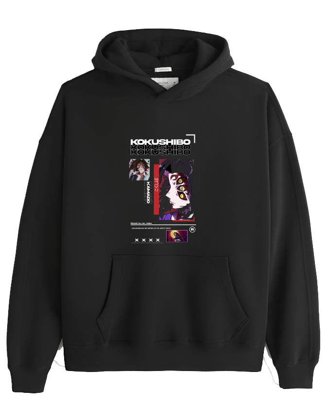 Anime Demon slayer nezuko tanjiro Oversize Hoodie Black 97