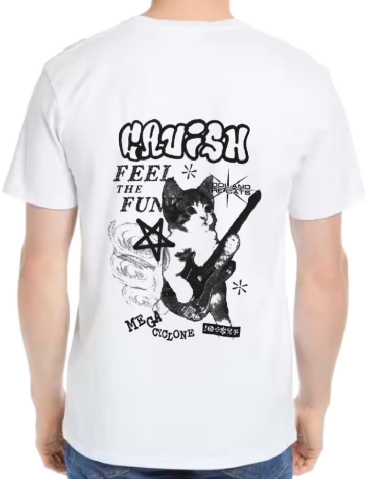 HAVISH Back text One Size t- shirt White Back 46